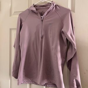 Nike women pro warm quarter zip with reflective dots